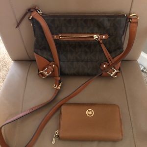 Michael Kors Purse and Wallet set